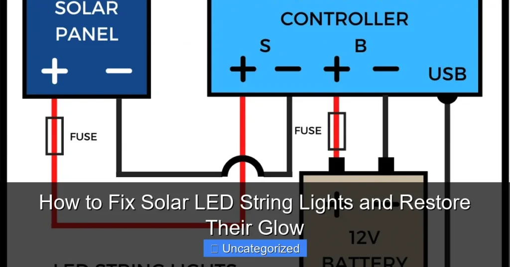 How to Fix Solar LED String Lights and Restore Their Glow
