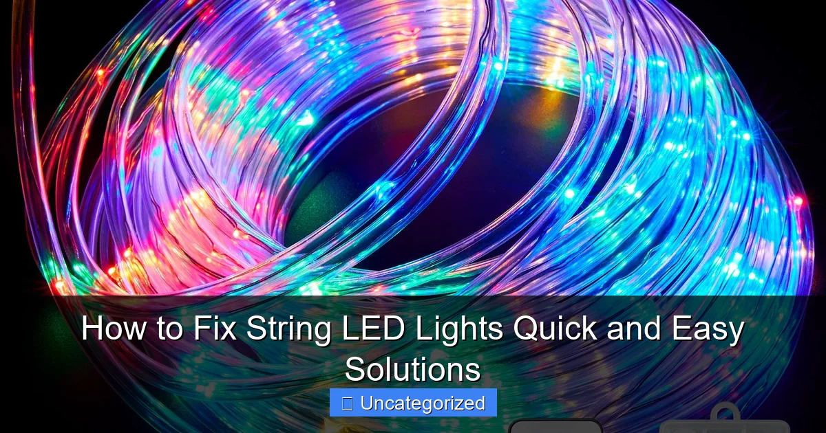 How to Fix String LED Lights Quick and Easy Solutions
