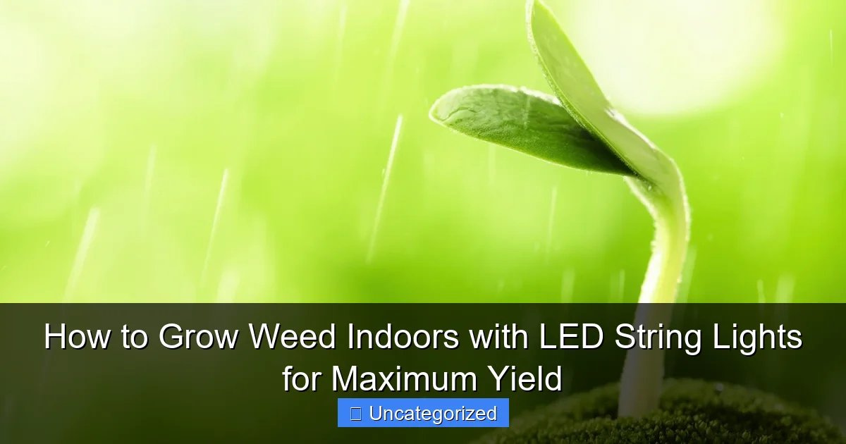 How to Grow Weed Indoors with LED String Lights for Maximum Yield