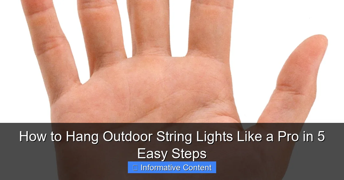 How to Hang Outdoor String Lights Like a Pro in 5 Easy Steps