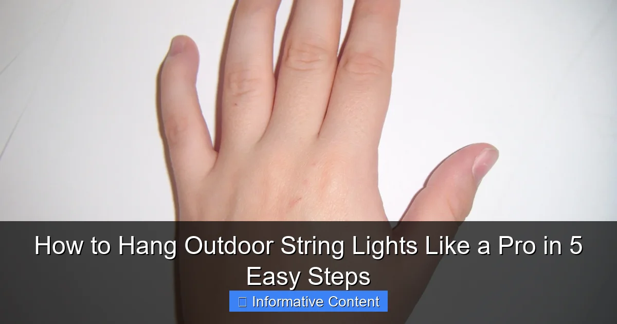 How to Hang Outdoor String Lights Like a Pro in 5 Easy Steps