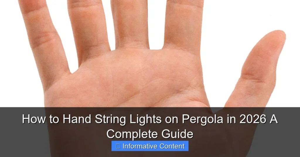 How to Hand String Lights on Pergola in 2026 A Complete Guide