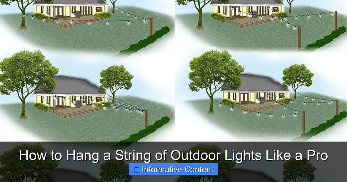 How to Hang a String of Outdoor Lights Like a Pro