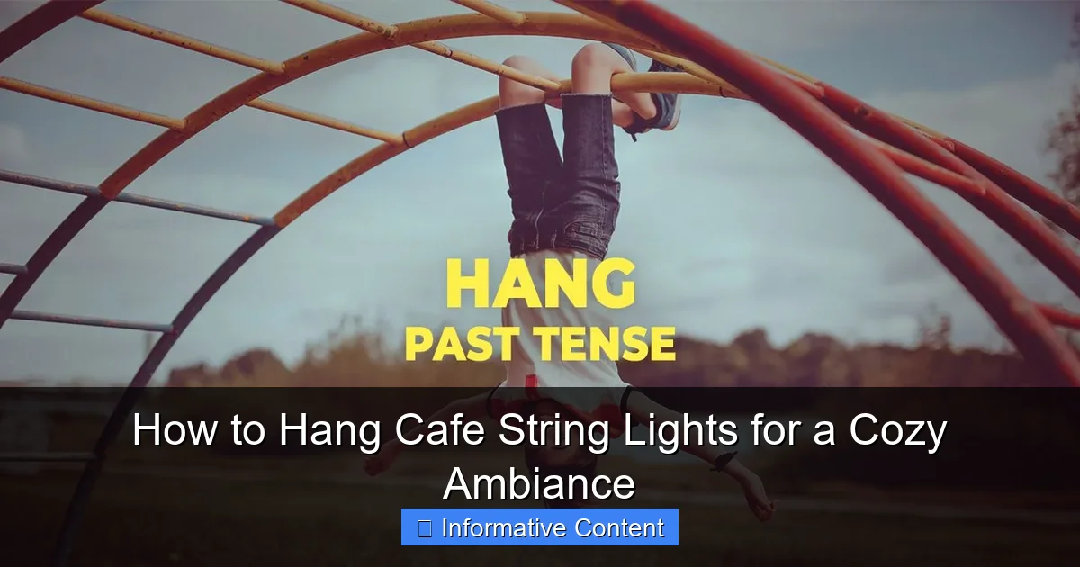 How to Hang Cafe String Lights for a Cozy Ambiance
