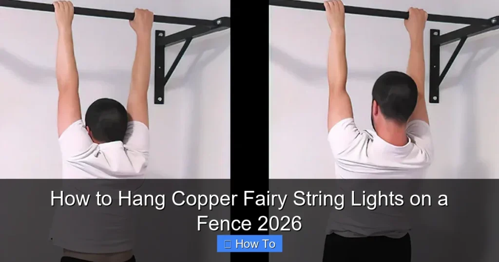 How to Hang Copper Fairy String Lights on a Fence 2026