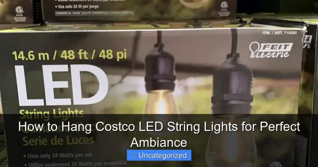 How to Hang Costco LED String Lights for Perfect Ambiance