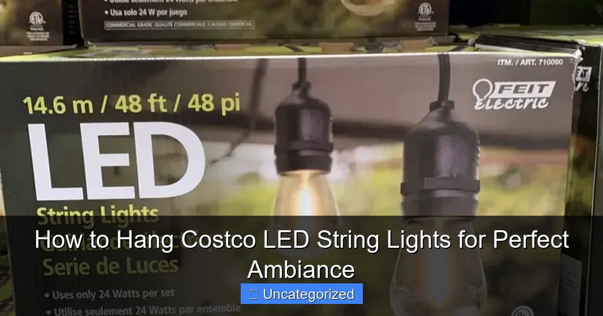 How to Hang Costco LED String Lights for Perfect Ambiance