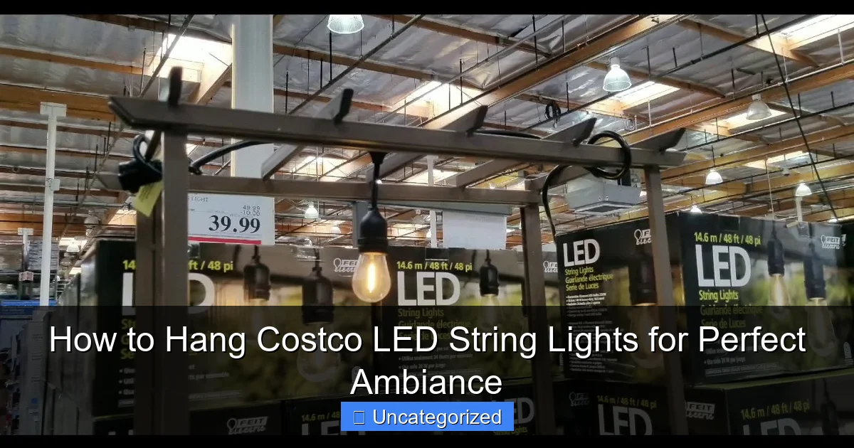 How to Hang Costco LED String Lights for Perfect Ambiance