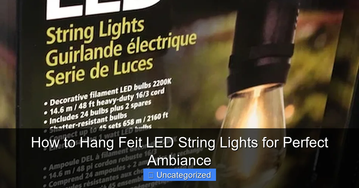 How to Hang Feit LED String Lights for Perfect Ambiance