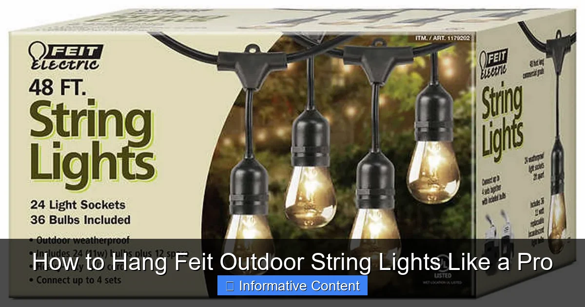 How to Hang Feit Outdoor String Lights Like a Pro