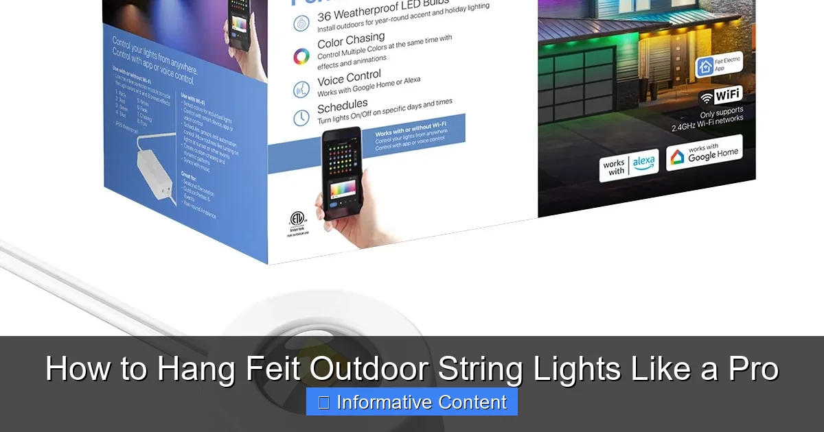 How to Hang Feit Outdoor String Lights Like a Pro