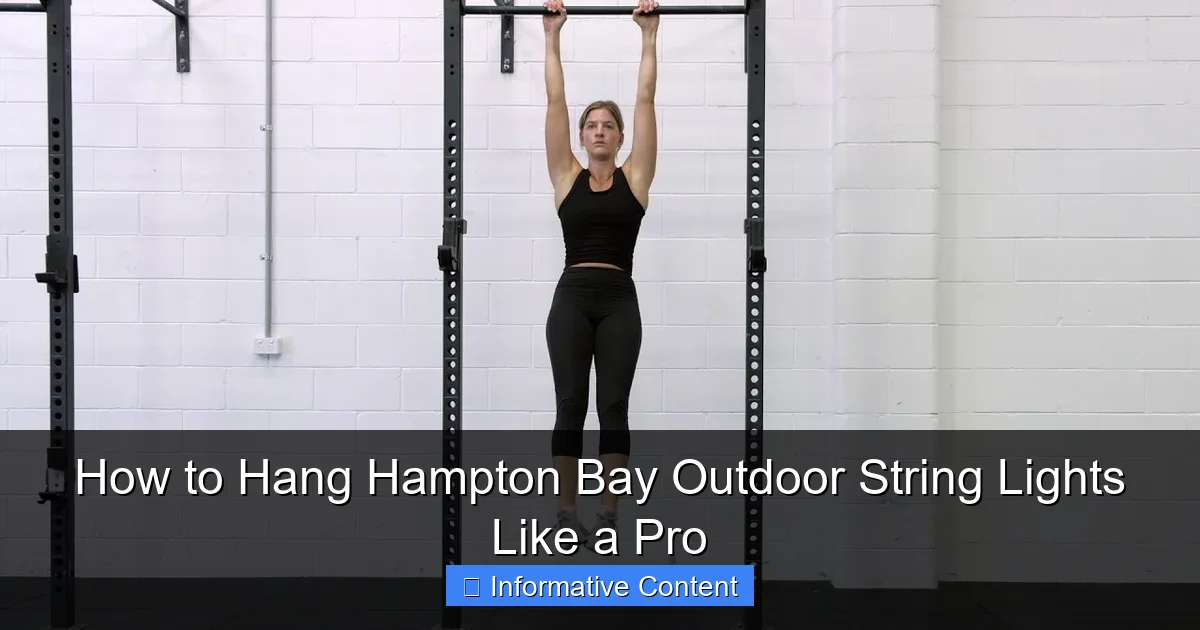 How to Hang Hampton Bay Outdoor String Lights Like a Pro