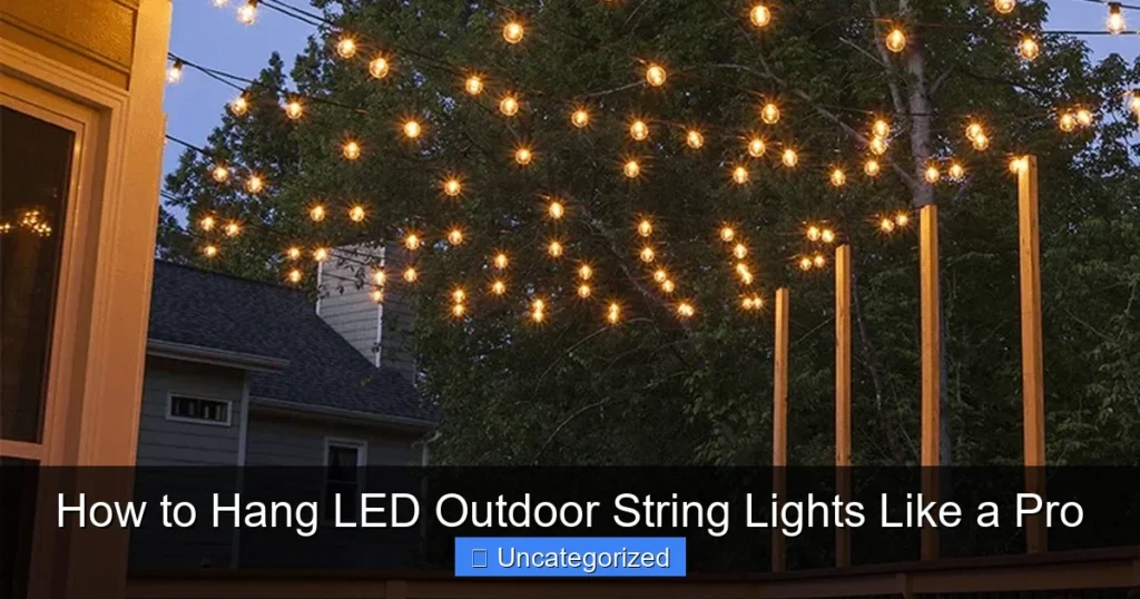 How to Hang LED Outdoor String Lights Like a Pro
