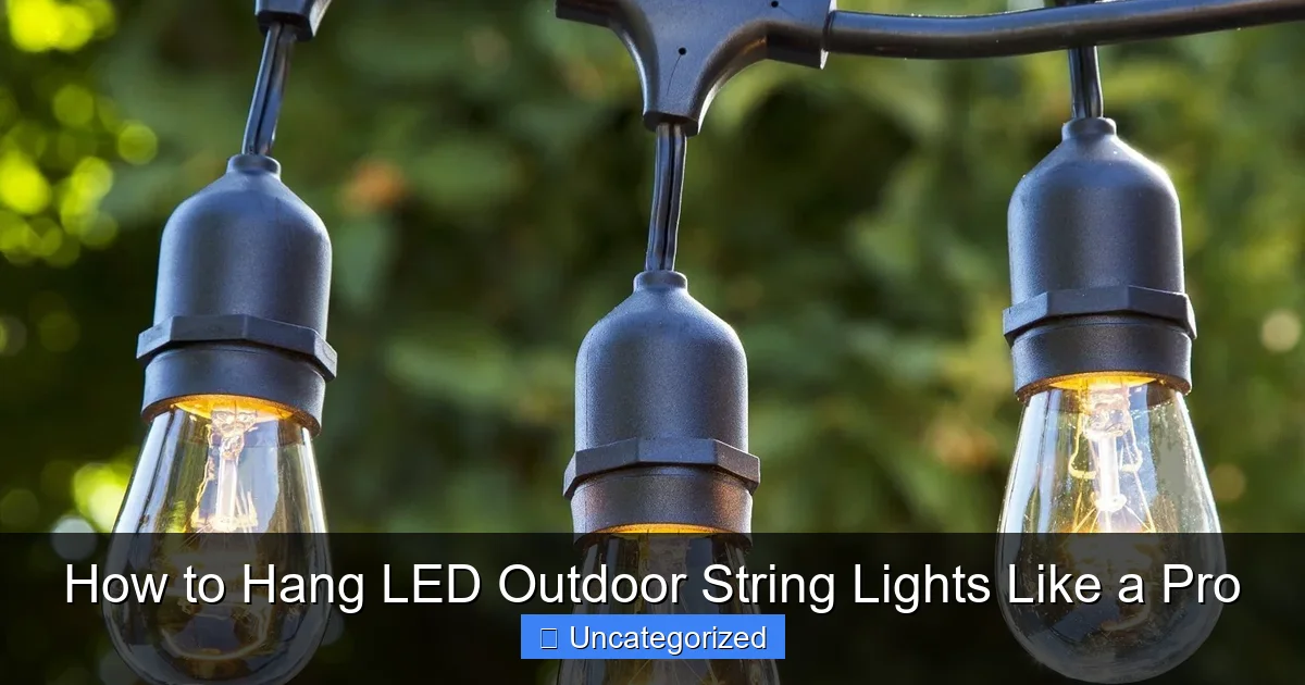 How to Hang LED Outdoor String Lights Like a Pro