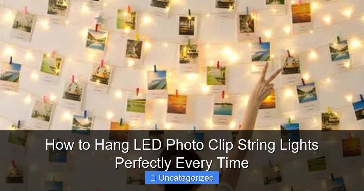 How to Hang LED Photo Clip String Lights Perfectly Every Time