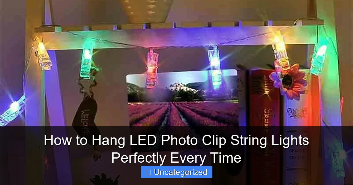 How to Hang LED Photo Clip String Lights Perfectly Every Time