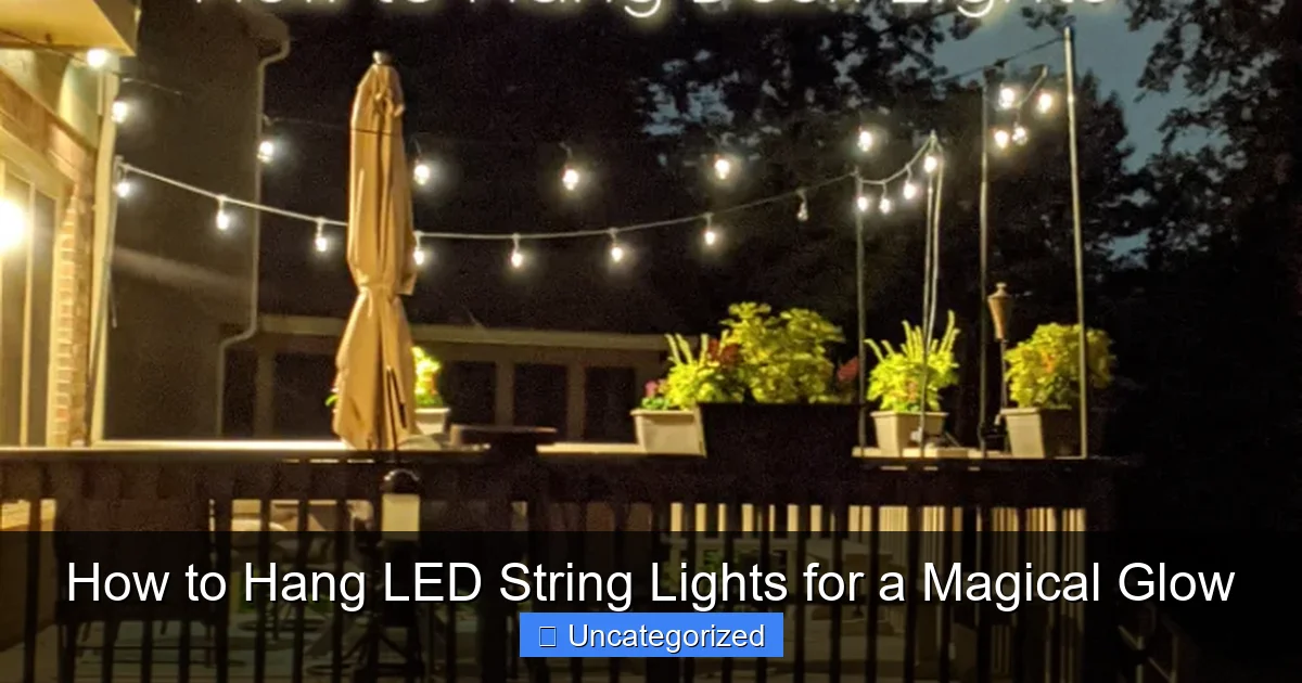 How to Hang LED String Lights for a Magical Glow