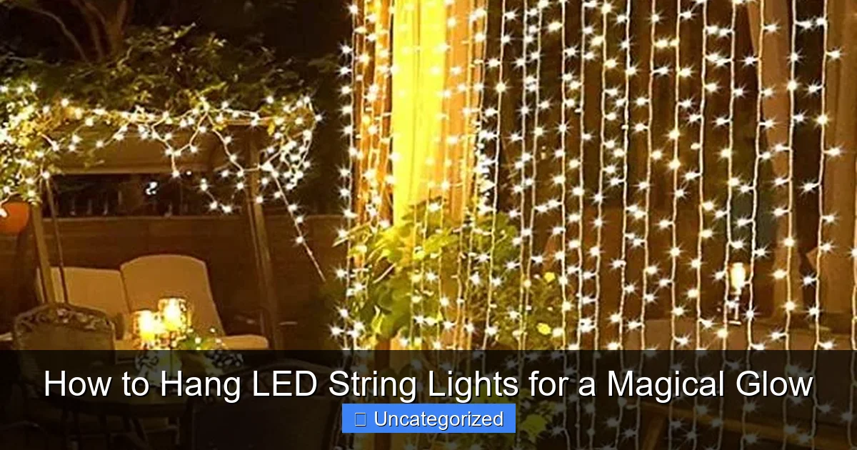 How to Hang LED String Lights for a Magical Glow