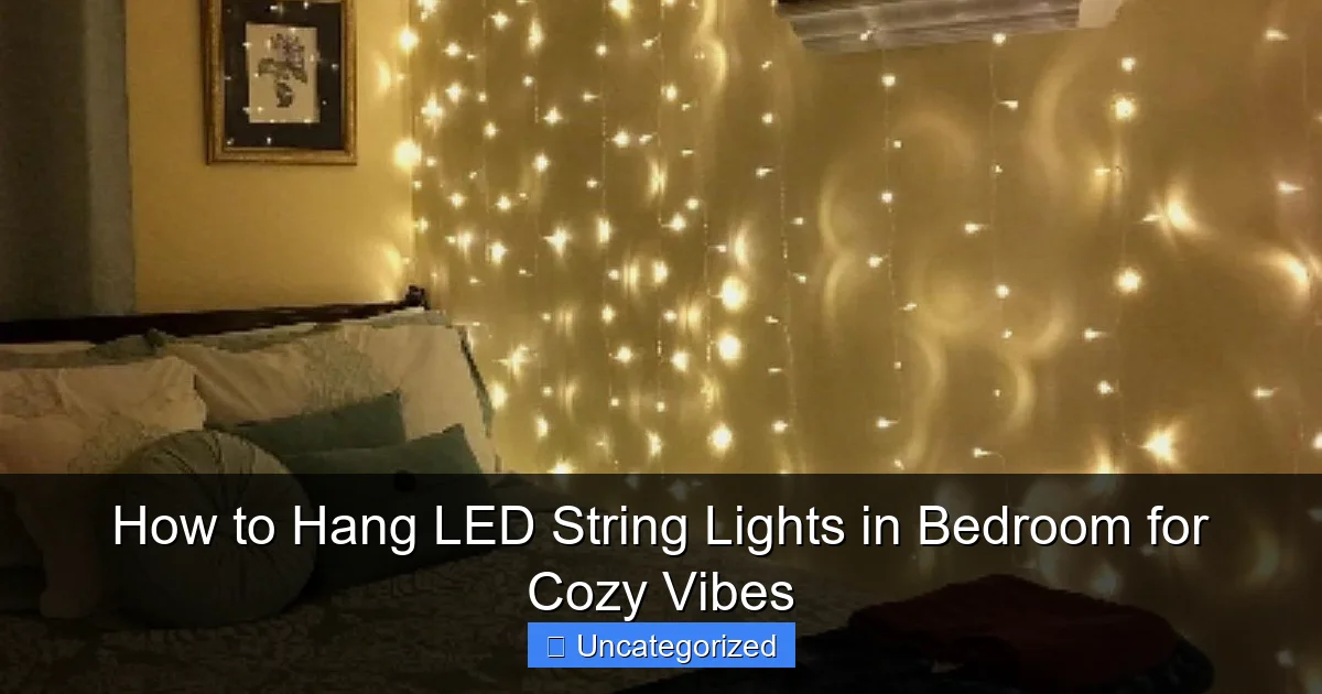 How to Hang LED String Lights in Bedroom for Cozy Vibes