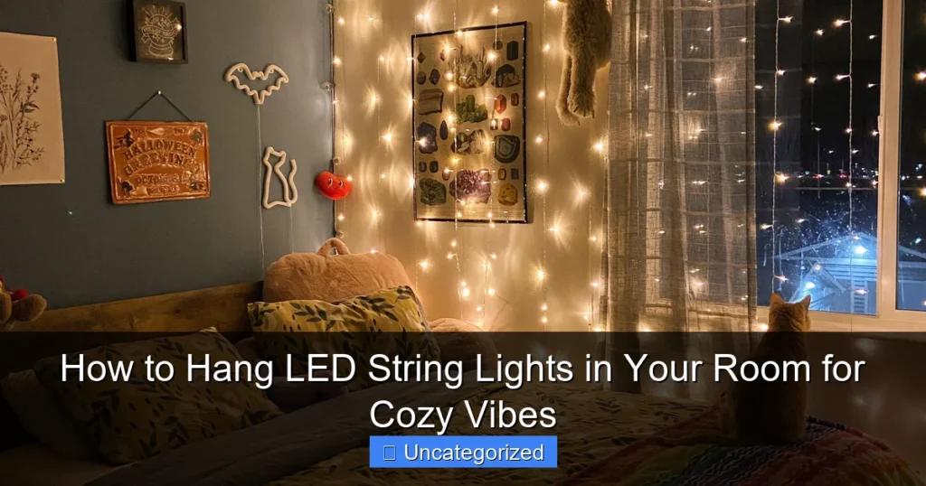 How to Hang LED String Lights in Your Room for Cozy Vibes
