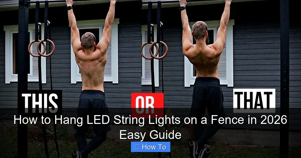 How to Hang LED String Lights on a Fence in 2026 Easy Guide