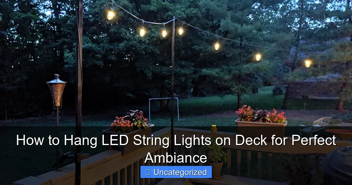 How to Hang LED String Lights on Deck for Perfect Ambiance