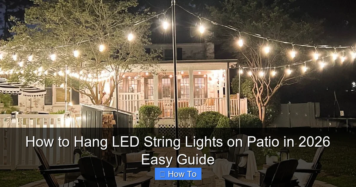 How to Hang LED String Lights on Patio in 2026 Easy Guide