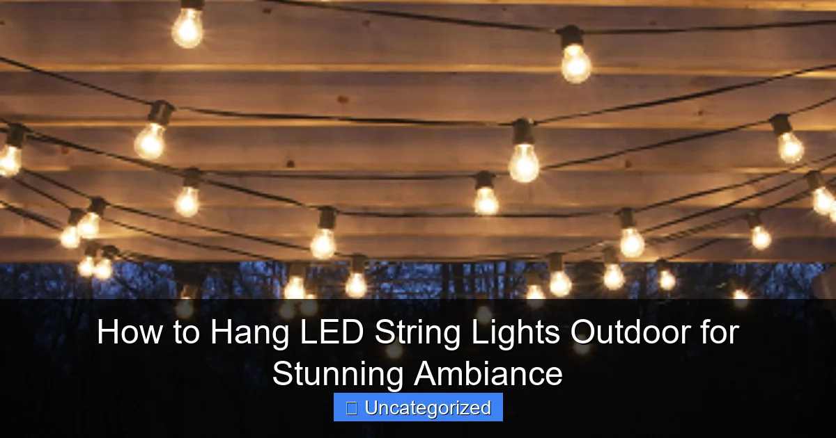 How to Hang LED String Lights Outdoor for Stunning Ambiance