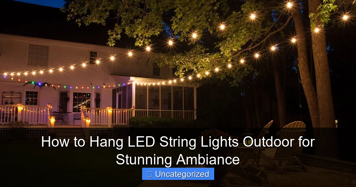 How to Hang LED String Lights Outdoor for Stunning Ambiance