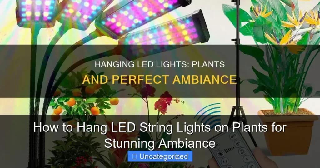 How to Hang LED String Lights on Plants for Stunning Ambiance