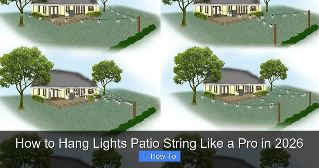 How to Hang Lights Patio String Like a Pro in 2026