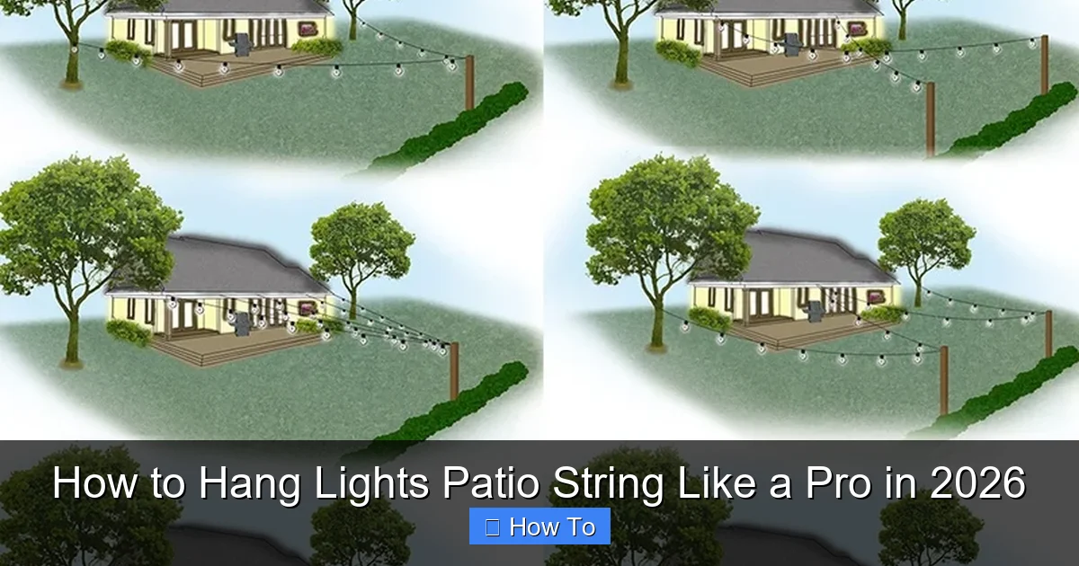 How to Hang Lights Patio String Like a Pro in 2026