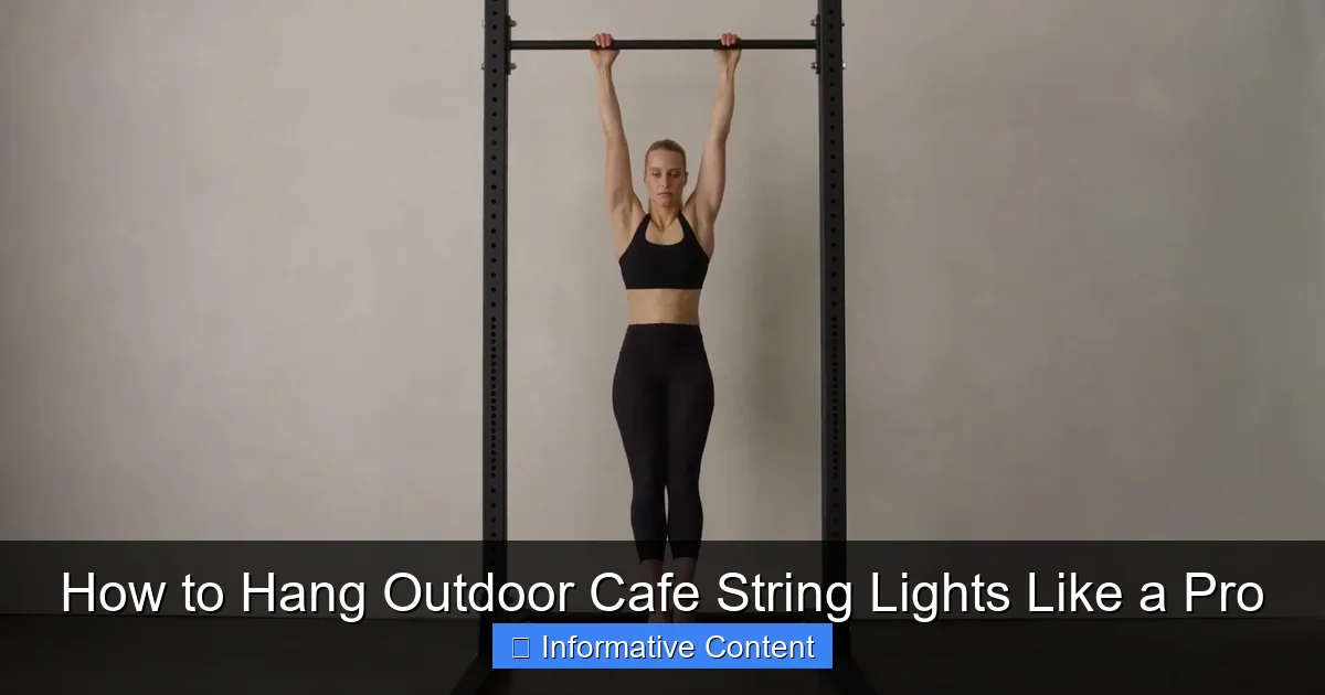 How to Hang Outdoor Cafe String Lights Like a Pro