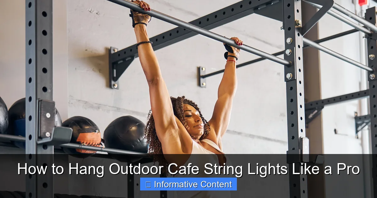 How to Hang Outdoor Cafe String Lights Like a Pro
