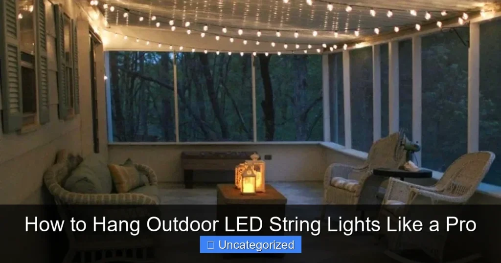 How to Hang Outdoor LED String Lights Like a Pro
