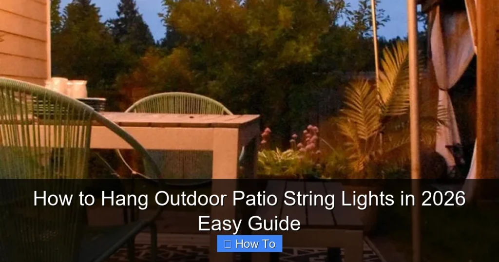 How to Hang Outdoor Patio String Lights in 2026 Easy Guide