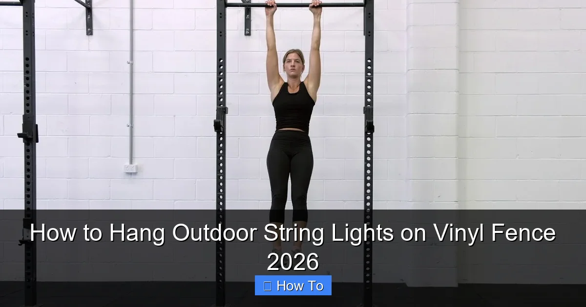 How to Hang Outdoor String Lights on Vinyl Fence 2026