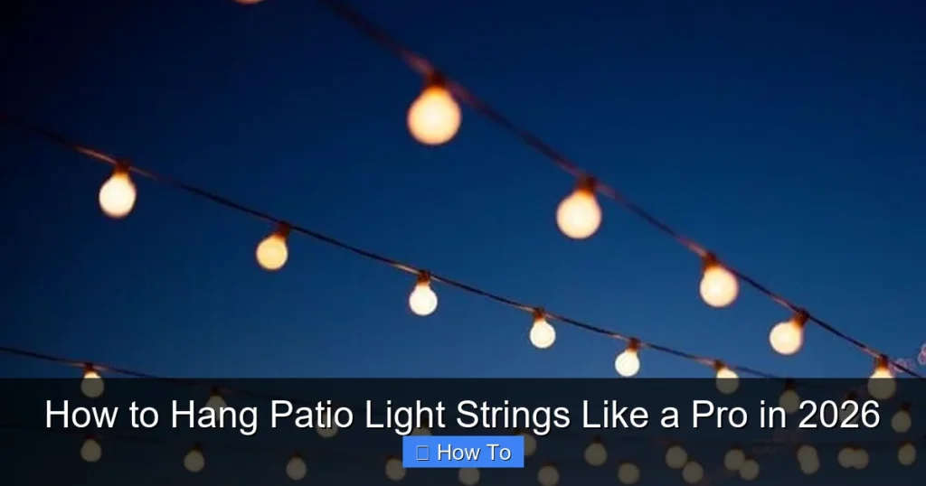 How to Hang Patio Light Strings Like a Pro in 2026