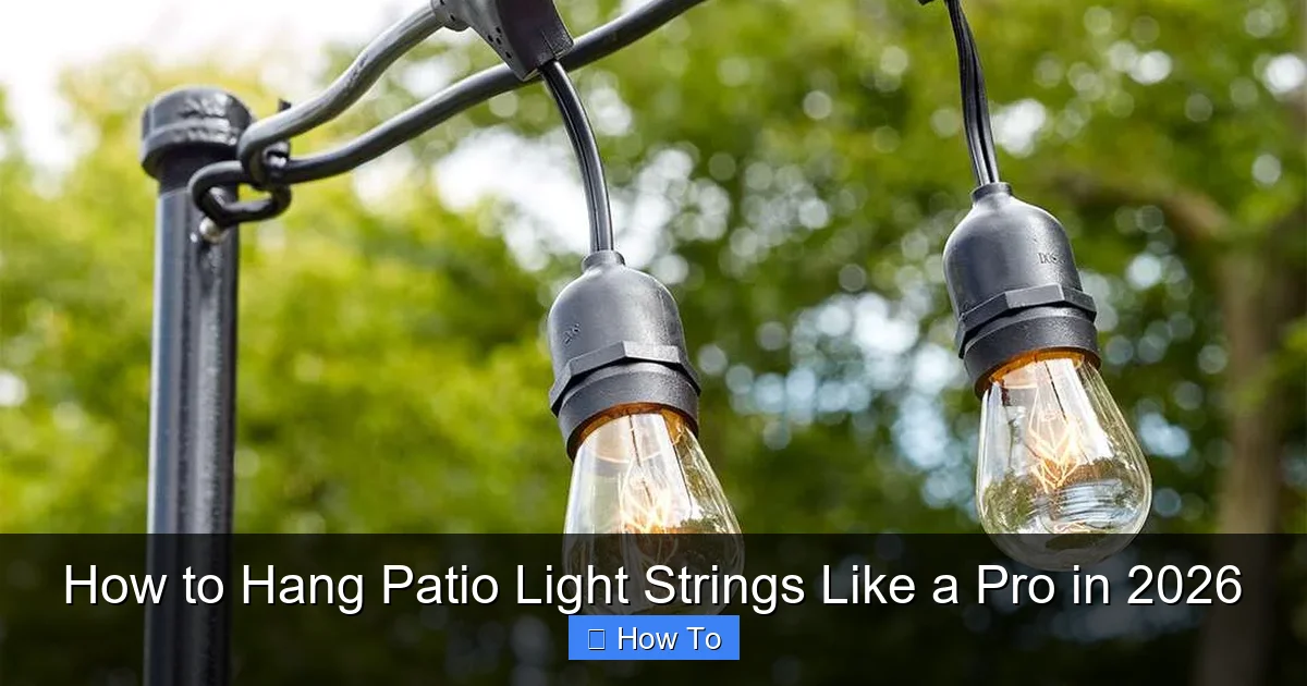 How to Hang Patio Light Strings Like a Pro in 2026