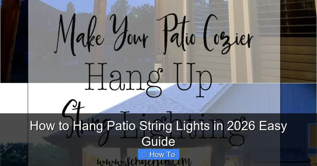 How to Hang Patio String Lights in 2026 Easy Guide
