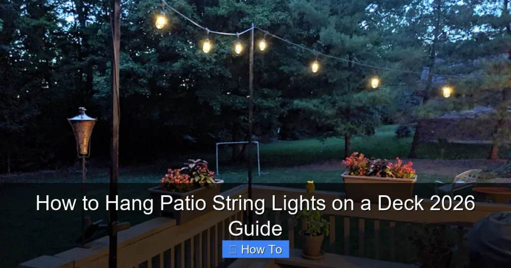 How to Hang Patio String Lights on a Deck 2026 Guide