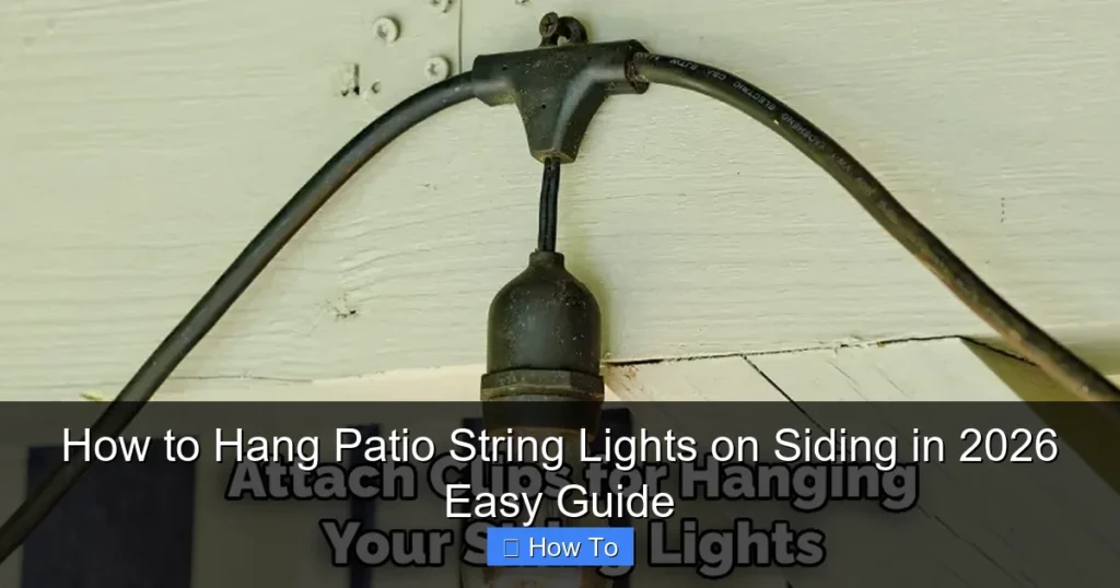 How to Hang Patio String Lights on Siding in 2026 Easy Guide