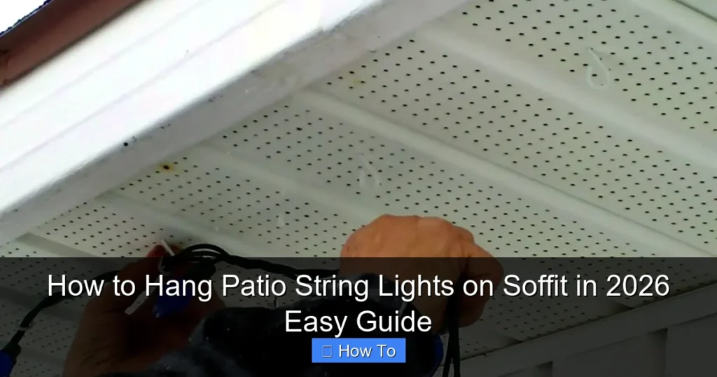 How to Hang Patio String Lights on Soffit in 2026 Easy Guide