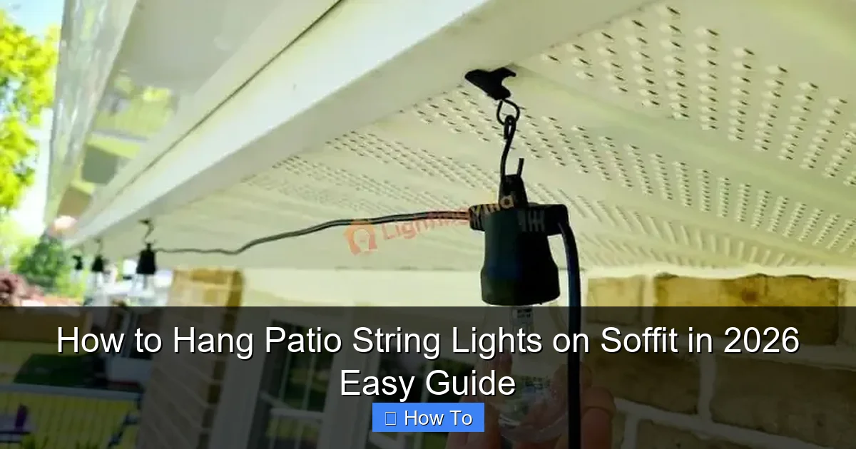 How to Hang Patio String Lights on Soffit in 2026 Easy Guide