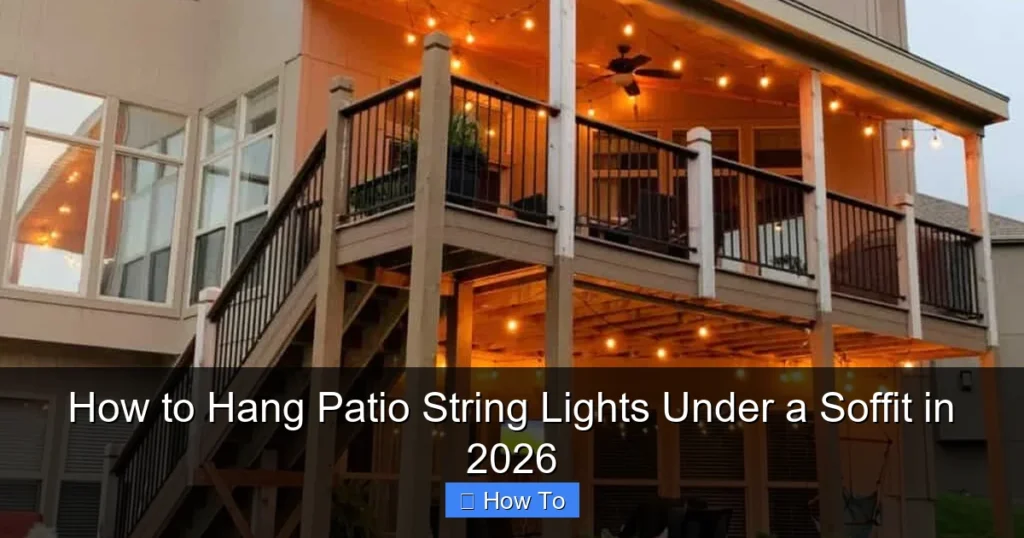 How to Hang Patio String Lights Under a Soffit in 2026