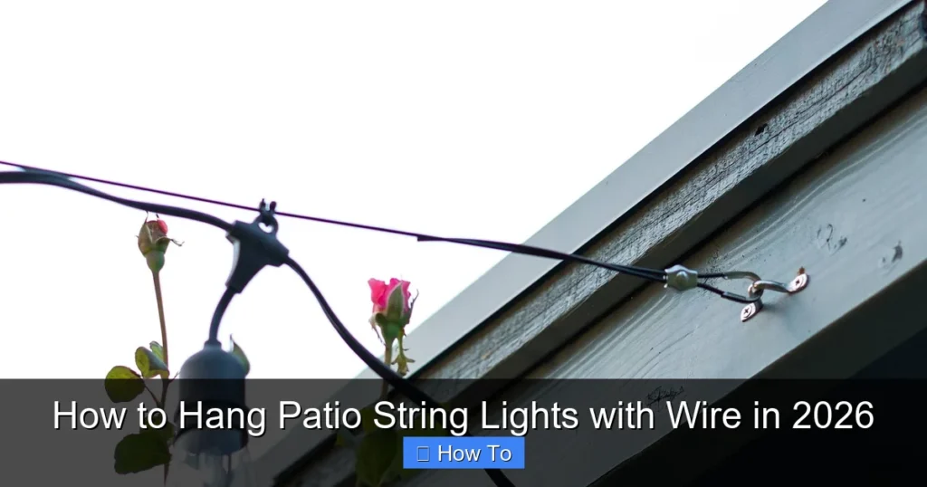 How to Hang Patio String Lights with Wire in 2026