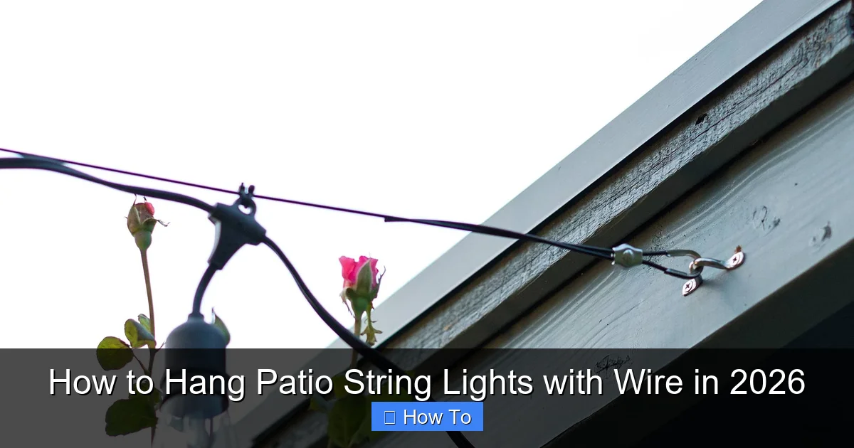 How to Hang Patio String Lights with Wire in 2026
