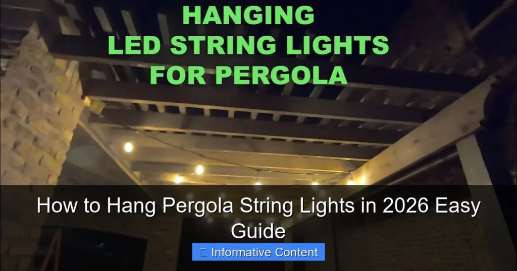 How to Hang Pergola String Lights in 2026 Easy Guide