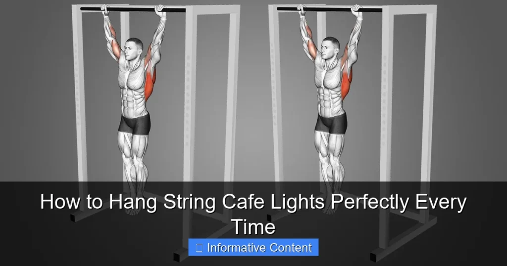 How to Hang String Cafe Lights Perfectly Every Time