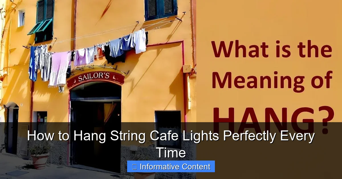 How to Hang String Cafe Lights Perfectly Every Time